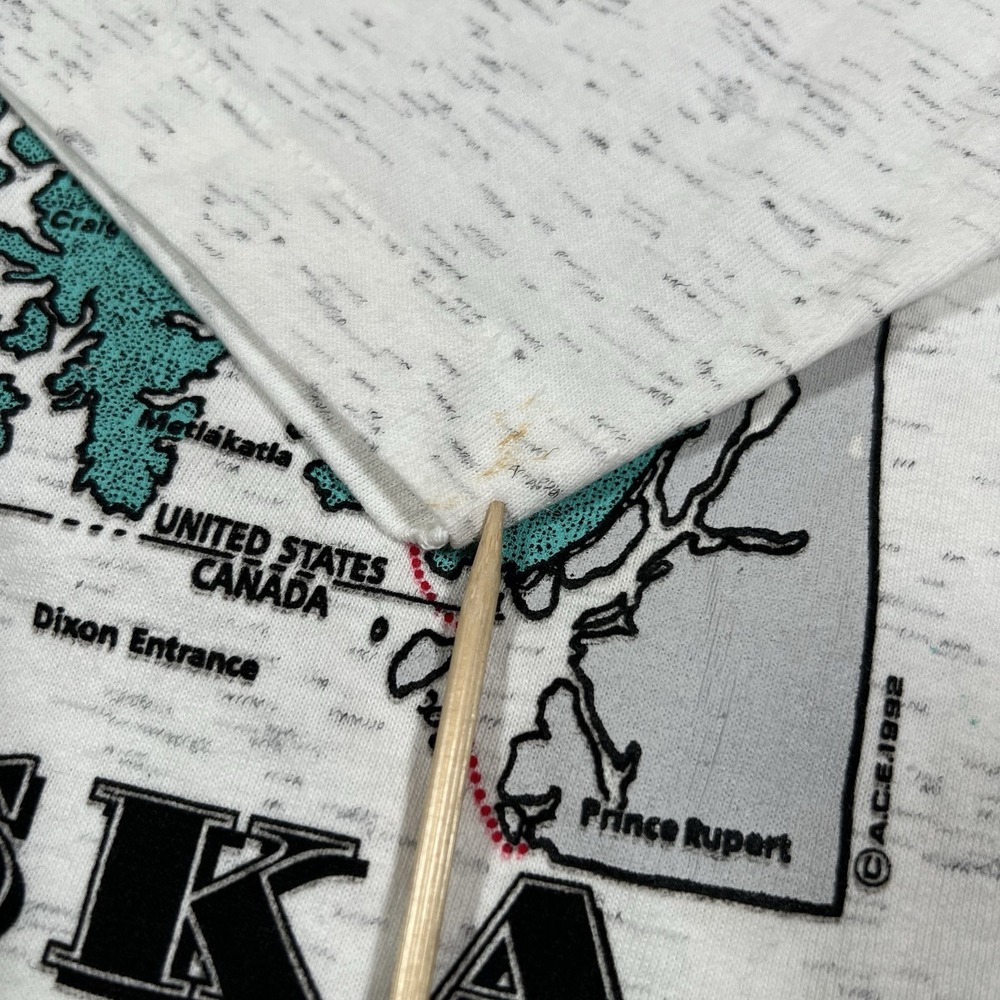 Vintage Alaska T Shirt XL Inside Passage Tennessee River Gold‎ Tag Single Stitch - Picture 10 of 15